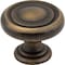 Jeffrey Alexander 1-1/4" Diameter Antique Brushed Satin Brass Bremen 1 Cabinet Knob 117ABSB - alternate 1